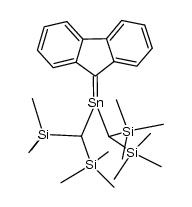 di{bis(trimethylsilyl)methyl}fluorenylidenestannene Structure