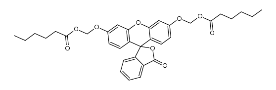 fluorescein bis(valeryloxymethyl ether)结构式