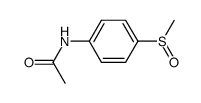 4-acetoamidephenyl methyl sulfoxide Structure