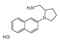 (1-naphthalen-2-ylpyrrolidin-2-yl)methanamine,hydrochloride Structure