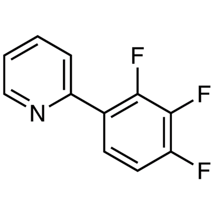 2-(2,3,4-Trifluorophenyl)pyridine Structure