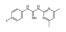 1-(4,6-Dimethyl-2-pyrimidinyl)-3-(p-iodophenyl)guanidine Structure