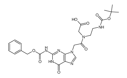 Boc-PNA-G(Z)-OH结构式