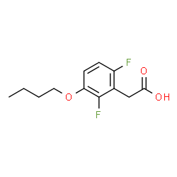 3-Butoxy-2,6-difluorophenylaceticacid structure