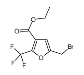 ethyl 5-(bromomethyl)-2-(trifluoromethyl)furan-3-carboxylate Structure