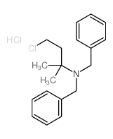 N,N-dibenzyl-4-chloro-2-methyl-butan-2-amine结构式