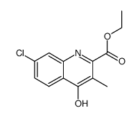 7-chloro-4-hydroxy-3-methyl-quinoline-2-carboxylic acid ethyl ester Structure