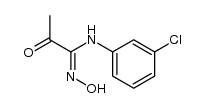 α-(3-Chlor-anilino)-α-oximino-aceton Structure