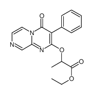 ethyl 2-(4-oxo-3-phenylpyrazino[1,2-a]pyrimidin-2-yl)oxypropanoate结构式