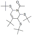 1-Acetyl-4-tert-butyl-2,3,6-tris(tert-butylthio)-1,2,3,6-tetrahydropyridine structure