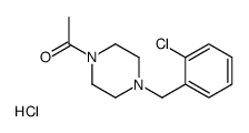 1-[4-[(2-chlorophenyl)methyl]piperazin-1-yl]ethanone,hydrochloride Structure