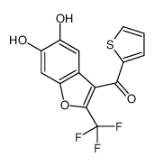 [5,6-dihydroxy-2-(trifluoromethyl)-1-benzofuran-3-yl]-thiophen-2-ylmethanone Structure