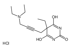 diethyl-[4-(5-ethyl-2,4,6-trioxo-1,3-diazinan-5-yl)but-2-ynyl]azanium,chloride Structure