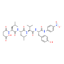 Suc-Leu-Leu-Val-Tyr-pNA Structure