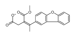 4-dibenzofuran-2-yl-3-methoxycarbonylpent-3-enoate Structure