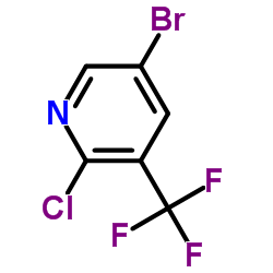 5-Bromo-2-chloro-3-(trifluoromethyl)pyridine Structure