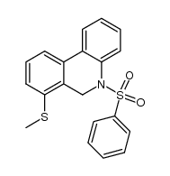 7-(methylthio)-5-(phenylsulfonyl)-5,6-dihydrophenanthridine Structure