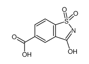 1,1,3-trioxo-1,2-benzothiazole-5-carboxylic acid结构式