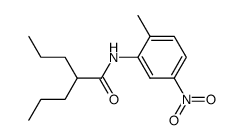 2-Propyl-pentanoic acid (2-methyl-5-nitro-phenyl)-amide Structure