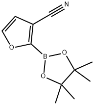 3-Cyanofuran-2-boronic acid pinacol ester structure