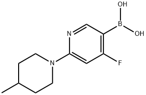 4-Fluoro-2-(4-methylpiperidin-1-yl)pyridine-5-boronic acid picture