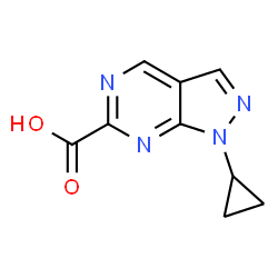 1-Cyclopropyl-1H-pyrazolo[3,4-d]pyrimidine-6-carboxylic Acid structure