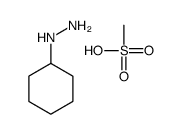 cyclohexylhydrazine,methanesulfonic acid Structure