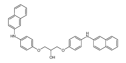 2-Hydroxy-1,3-bis[p-(β-naphthylamino)phenoxy]propan结构式