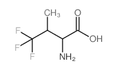 4,4,4-三氟-dl-缬氨酸结构式