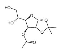 1,2-O-ISOPROPYLIDENE-ALPHA-D-GLUCOFURANOSE 3-ACETATE structure