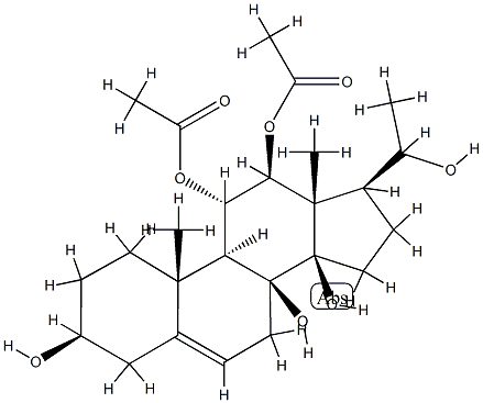 Pregn-5-ene-3β,8,11α,12β,14β,20-hexol 11,12-diacetate picture