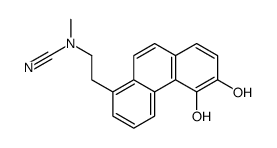 2-(5,6-dihydroxyphenanthren-1-yl)ethyl-methylcyanamide结构式