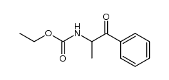 α-[Aethoxycarbonylamino]-propiophenon结构式