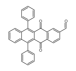 5,12-dioxo-6,11-diphenyl-5,12-dihydrotetracene-2-carbaldehyde Structure