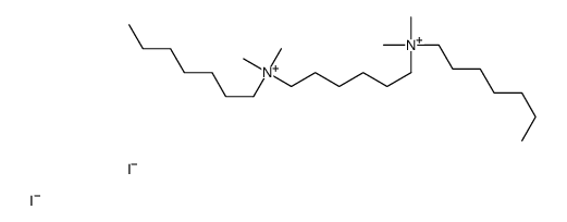 heptyl-[6-[heptyl(dimethyl)azaniumyl]hexyl]-dimethylazanium,diiodide结构式