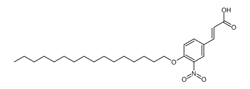 4-(HEXADECYLOXY)-3-NITROCINNAMIC ACID结构式