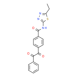 N-(5-Ethyl-1,3,4-thiadiazol-2-yl)-4-[oxo(phenyl)acetyl]benzamide结构式