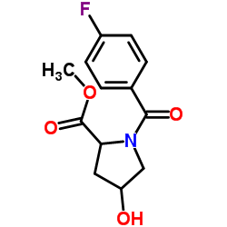 1-(4-FLUOROBENZOYL)-4-HYDROXYPYRROLIDINE-2-CARBOXYLICMETHYLESTER picture