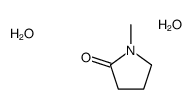 1-methylpyrrolidin-2-one,dihydrate Structure