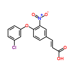 3-[4-(3-CHLOROPHENOXY)-3-NITROPHENYL]ACRYLIC ACID结构式