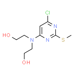 2-[[6-CHLORO-2-(METHYLSULFANYL)-4-PYRIMIDINYL](2-HYDROXYETHYL)AMINO]-1-ETHANOL Structure