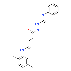 4-[2-(anilinocarbonothioyl)hydrazino]-N-(2,5-dimethylphenyl)-4-oxobutanamide picture