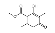 methyl 2-hydroxy-3,6-dimethyl-4-oxocyclohex-2-ene-1-carboxylate Structure