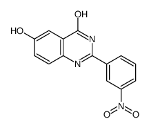 6-HYDROXY-2-(3-NITROPHENYL)QUINAZOLIN-4(3H)-ONE structure