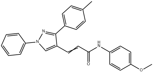 2-Propenamide, N-(4-methoxyphenyl)-3-[3-(4-methylphenyl)-1-phenyl-1H-pyrazol-4-yl]-图片