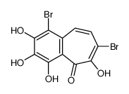 1,7-dibromo-2,3,4,6-tetrahydroxybenzo[7]annulen-5-one Structure