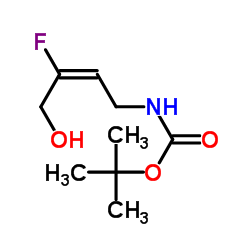 2-Methyl-2-propanyl [(2E)-3-fluoro-4-hydroxy-2-buten-1-yl]carbamate Structure