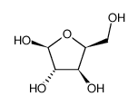 β-L-Arabofuranose结构式