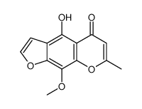 7-Methyl-4-hydroxy-9-methoxy-5H-furo[3,2-g][1]benzopyran-5-one Structure