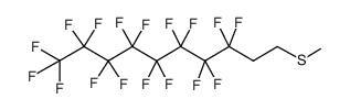 3,3,4,4,5,5,6,6,7,7,8,8,9,9,10,10,10-heptadecafluorodecyl methyl sulfide结构式